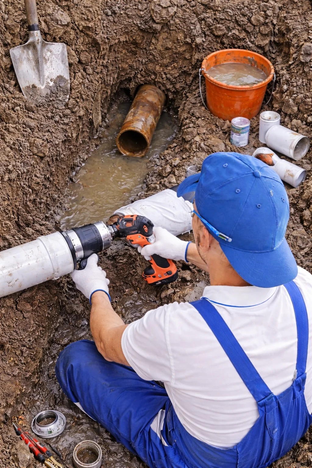 Sewer line repair services