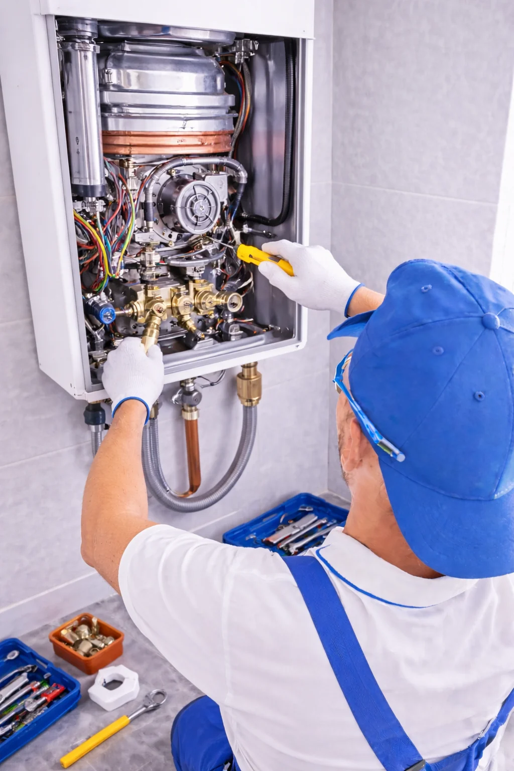 Tankless water heater installation